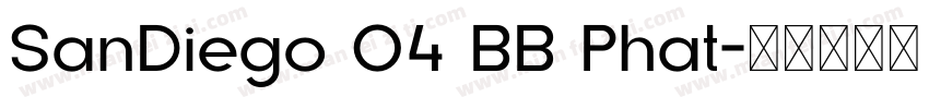 SanDiego 04 BB Phat字体转换